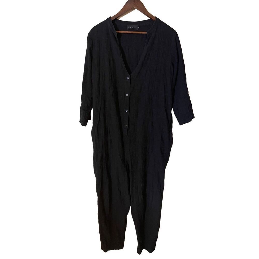 Hatch Maternity Size 3 Large Button Jumper Jumpsu… - image 1